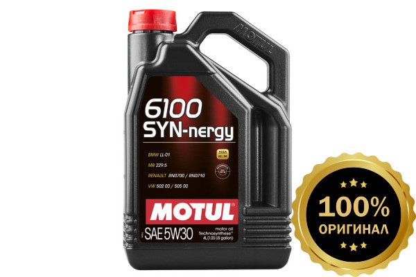 Моторное масло MOTUL 6100 SYN-NERGY 5W30  (4 л.)