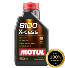 Моторное масло MOTUL 8100 X-cess 5W30  (1 л.)